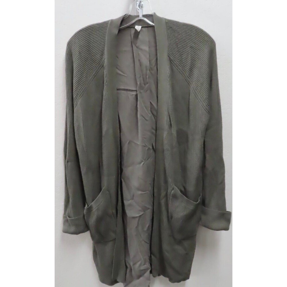 Lululemon Still At Ease Wrap Long Cardigan Gray Sage